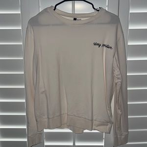 H&M Divided Stay Positive 100% Cotton Womens sz M